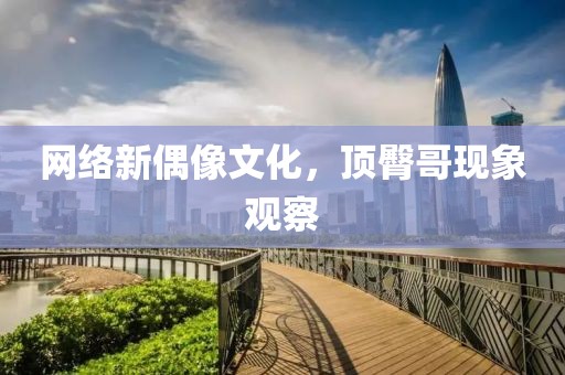 网络新偶像文化，顶臀哥现象观察