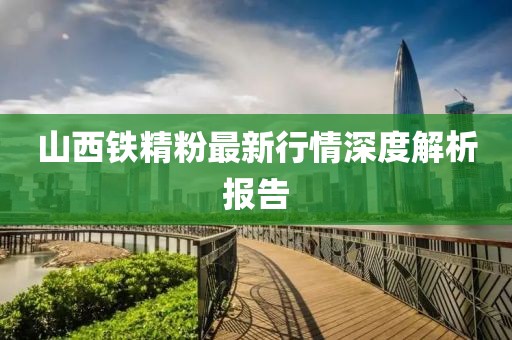 山西铁精粉最新行情深度解析报告