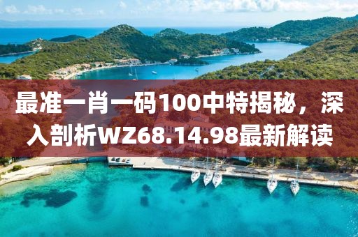 最准一肖一码100中特揭秘，深入剖析WZ68.14.98最新解读