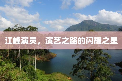 江峰演员，演艺之路的闪耀之星
