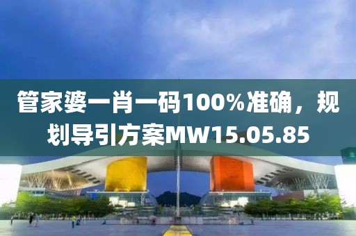 管家婆一肖一码100%准确，规划导引方案MW15.05.85
