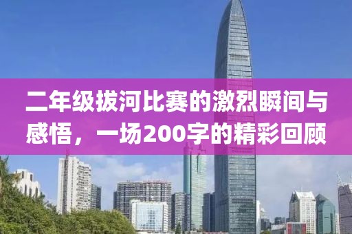 二年级拔河比赛的激烈瞬间与感悟，一场200字的精彩回顾