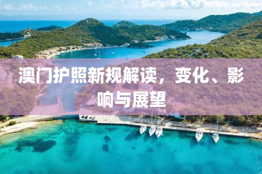 澳门护照新规解读，变化、影响与展望