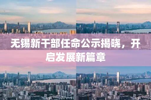 无锡新干部任命公示揭晓，开启发展新篇章