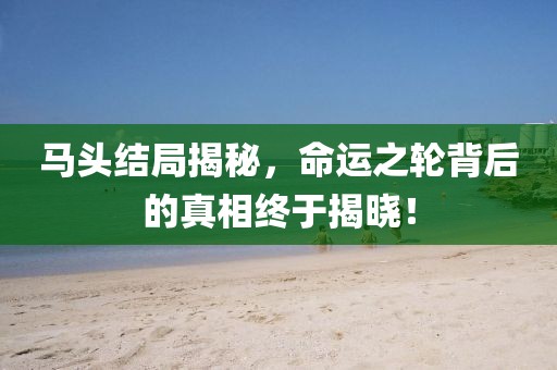 马头结局揭秘，命运之轮背后的真相终于揭晓！