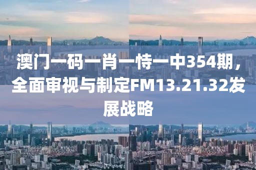 澳门一码一肖一恃一中354期，全面审视与制定FM13.21.32发展战略