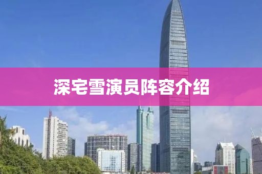 深宅雪演员阵容介绍
