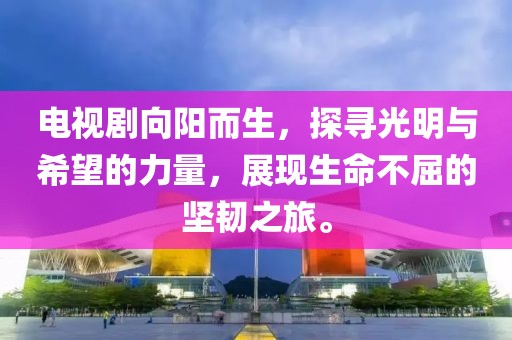 电视剧向阳而生，探寻光明与希望的力量，展现生命不屈的坚韧之旅。