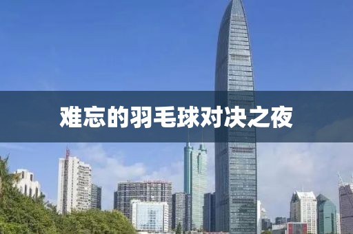难忘的羽毛球对决之夜