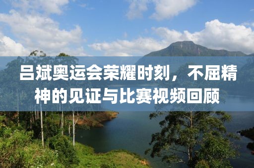 吕斌奥运会荣耀时刻，不屈精神的见证与比赛视频回顾