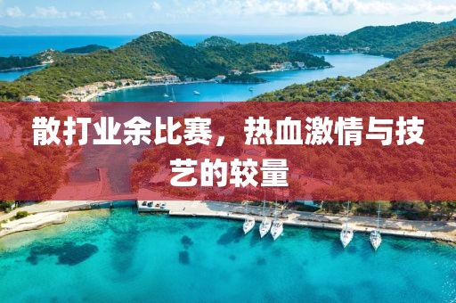 散打业余比赛，热血激情与技艺的较量