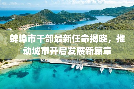 蚌埠市干部最新任命揭晓，推动城市开启发展新篇章