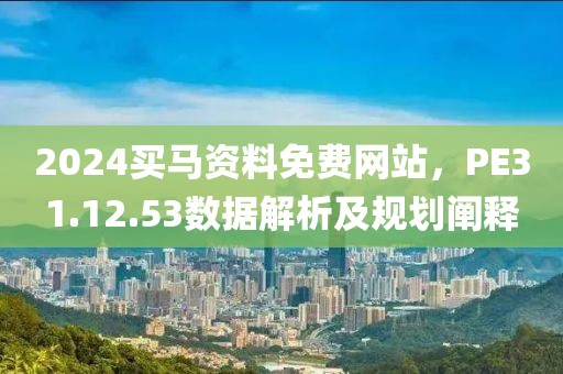 2024买马资料免费网站，PE31.12.53数据解析及规划阐释