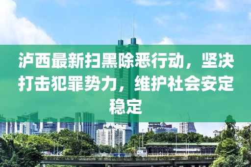 泸西最新扫黑除恶行动，坚决打击犯罪势力，维护社会安定稳定