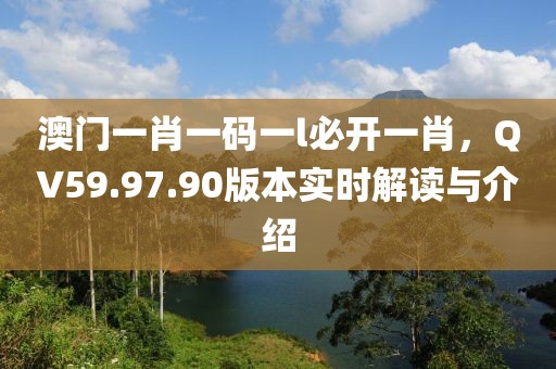 澳门一肖一码一l必开一肖，QV59.97.90版本实时解读与介绍