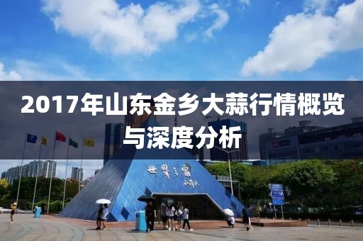 2017年山东金乡大蒜行情概览与深度分析