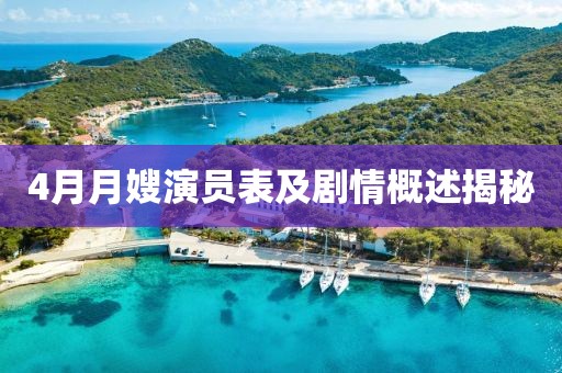 4月月嫂演员表及剧情概述揭秘