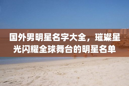 国外男明星名字大全，璀璨星光闪耀全球舞台的明星名单