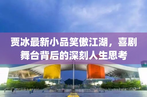 贾冰最新小品笑傲江湖，喜剧舞台背后的深刻人生思考
