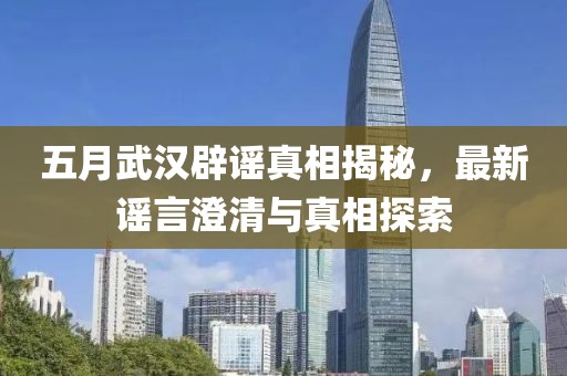 五月武汉辟谣真相揭秘，最新谣言澄清与真相探索