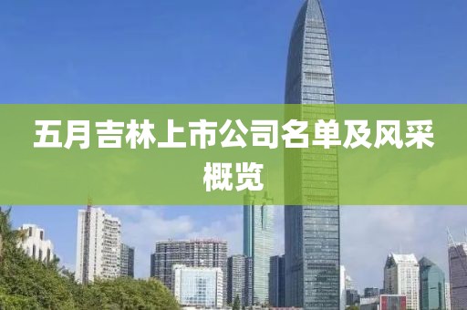 五月吉林上市公司名单及风采概览