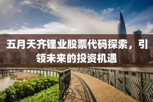 五月天齐锂业股票代码探索，引领未来的投资机遇