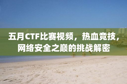 五月CTF比赛视频，热血竞技，网络安全之巅的挑战解密