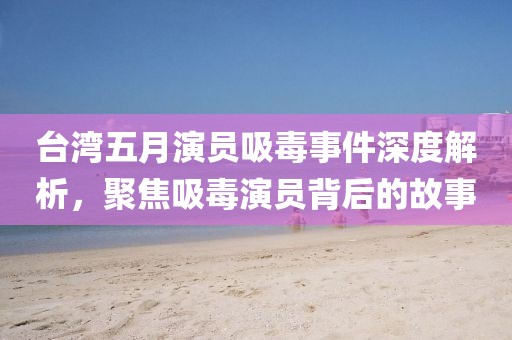 台湾五月演员吸毒事件深度解析，聚焦吸毒演员背后的故事