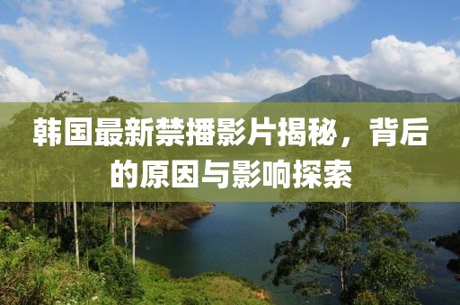 韩国最新禁播影片揭秘，背后的原因与影响探索