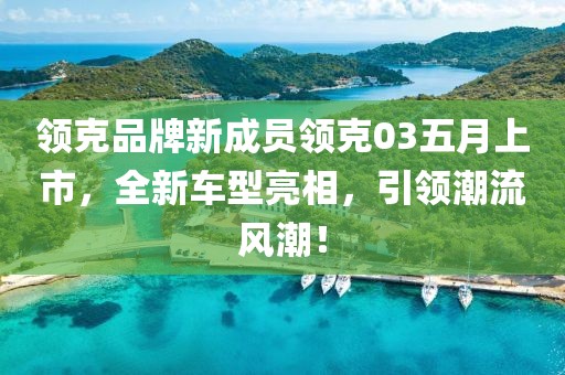 领克品牌新成员领克03五月上市，全新车型亮相，引领潮流风潮！