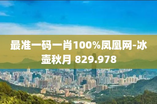 最准一码一肖100%凤凰网-冰壶秋月 829.978