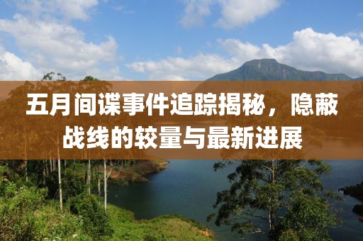 五月间谍事件追踪揭秘，隐蔽战线的较量与最新进展