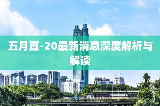 五月直-20最新消息深度解析与解读