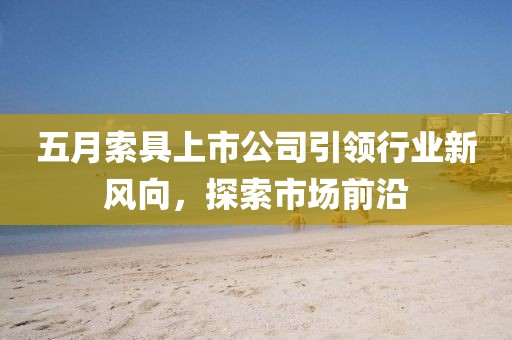 五月索具上市公司引领行业新风向，探索市场前沿
