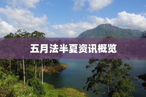 五月法半夏资讯概览