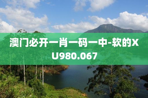 澳门必开一肖一码一中-软的XU980.067