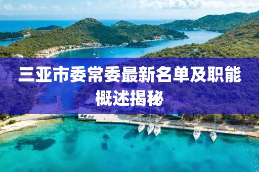 三亚市委常委最新名单及职能概述揭秘