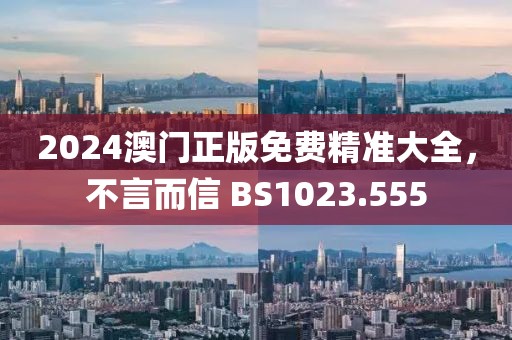 2024澳门正版免费精准大全，不言而信 BS1023.555