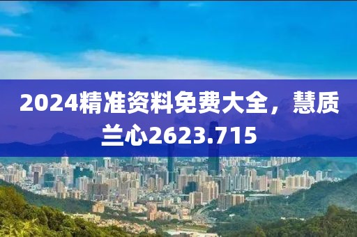 2024精准资料免费大全，慧质兰心2623.715