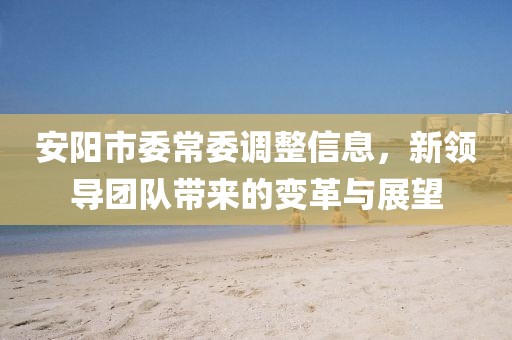 安阳市委常委调整信息，新领导团队带来的变革与展望