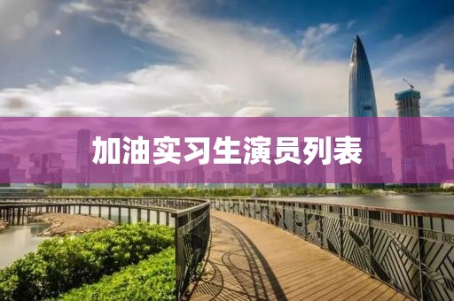 加油实习生演员列表