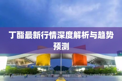 丁酯最新行情深度解析与趋势预测