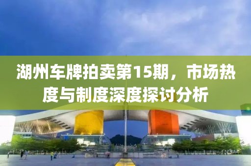 湖州车牌拍卖第15期，市场热度与制度深度探讨分析