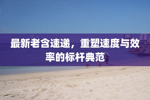 最新老含速递，重塑速度与效率的标杆典范