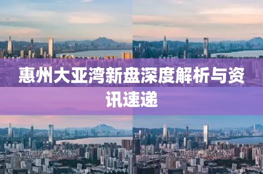 惠州大亚湾新盘深度解析与资讯速递