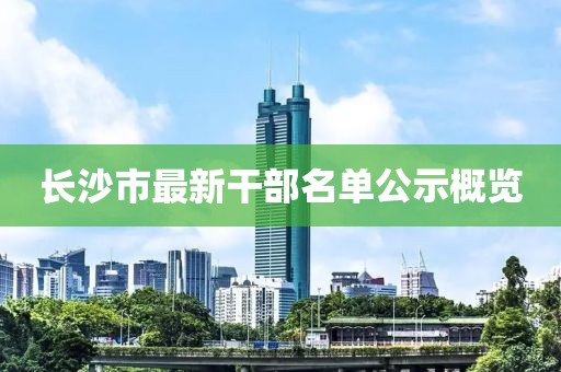 长沙市最新干部名单公示概览