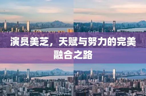 演员美芝，天赋与努力的完美融合之路