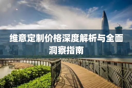 维意定制价格深度解析与全面洞察指南