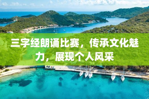 三字经朗诵比赛，传承文化魅力，展现个人风采