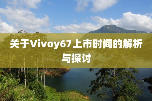关于Vivoy67上市时间的解析与探讨